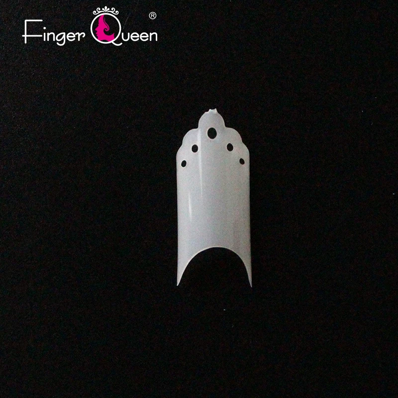 Finger queen 100 шт+ коробка неправильной формы французский Половина бусины для ногтей 10 различных размеров натур узор в горошек