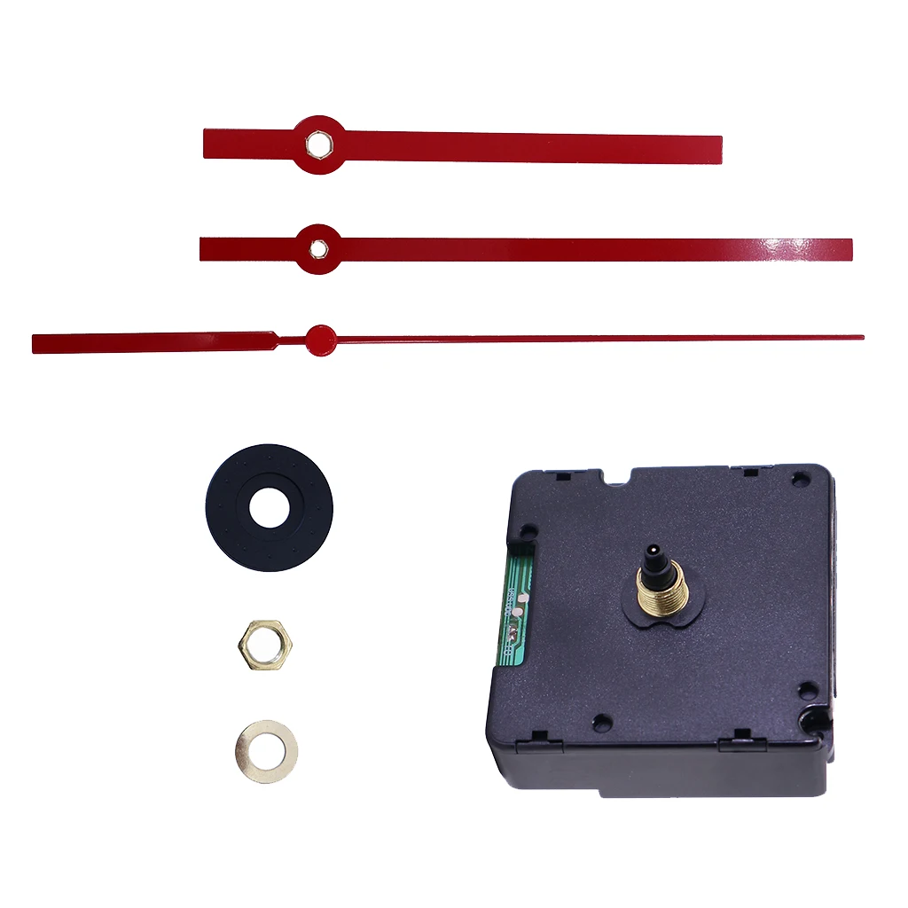 HD1688-14DCF Quartz DIY Wall Clock Movement Mechanisms Battery Powered DIY Repair Parts Replacement with 3 Long Red Hand HD1688-14DCF Quartz DIY Wall Clock Movement Mechanisms Battery Powered DIY Repair Parts Replacement with 3 Long Red Hand