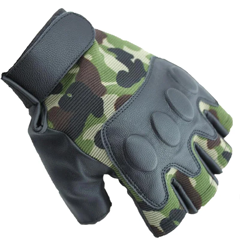 Перчатки с открытыми пальцами Knight Hard plastic shell тактические Защитные варежки