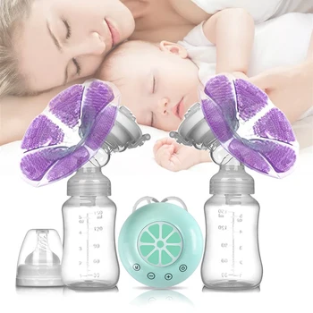 

Breast Pump Bilateral Milk Pump Baby Bottle Postnatal Supplies Electric Milk Extractor Breast Pumps USB Powered Baby Breast Feed