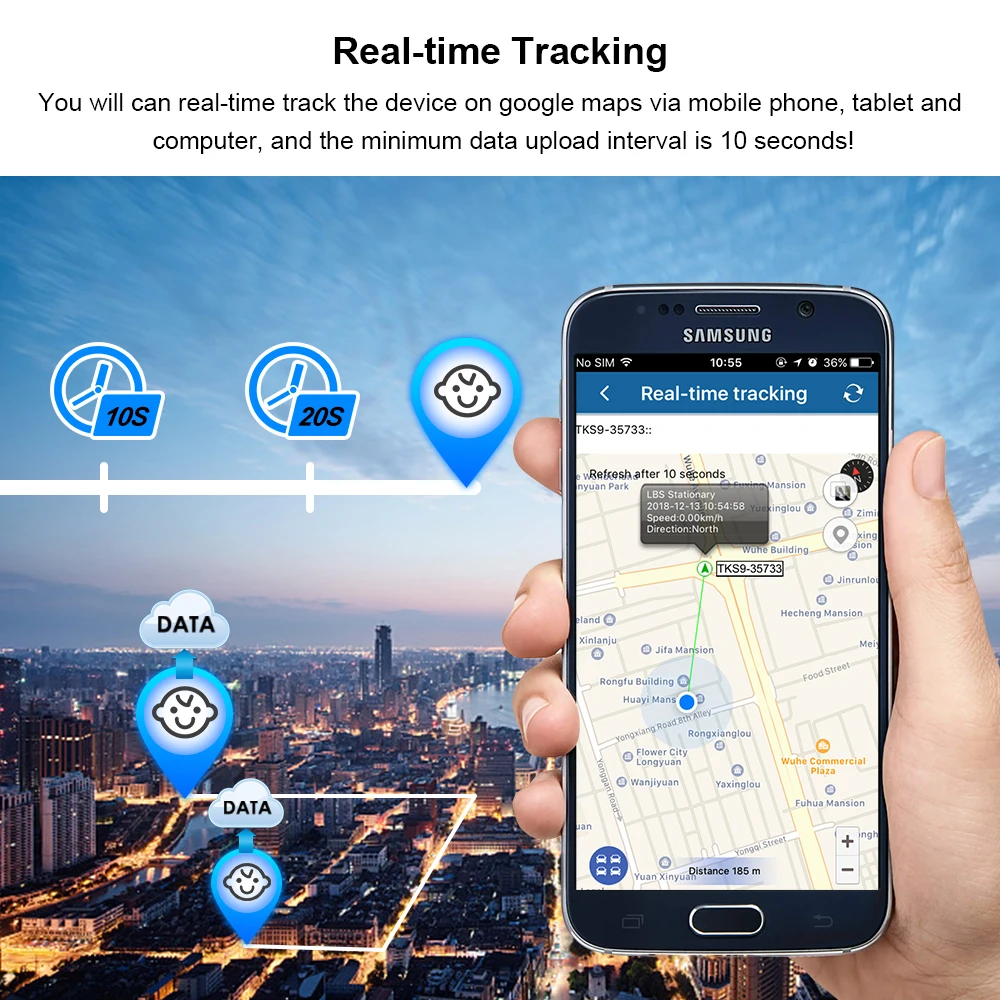 Mini GPS Tracker Personal Tracker Waterproof IP68 LK109 Long Time Standby Real-time Children GSM Free Web APP Tracking TK1000 gps tracker