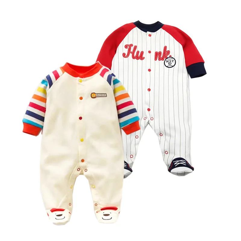 

2019 Spring Autumn Baby Romper 100% Cotton Newborn Baby Clothes Long Sleeve Baby Girl Clothing Cartoon Jumpsuit Infant Clothes