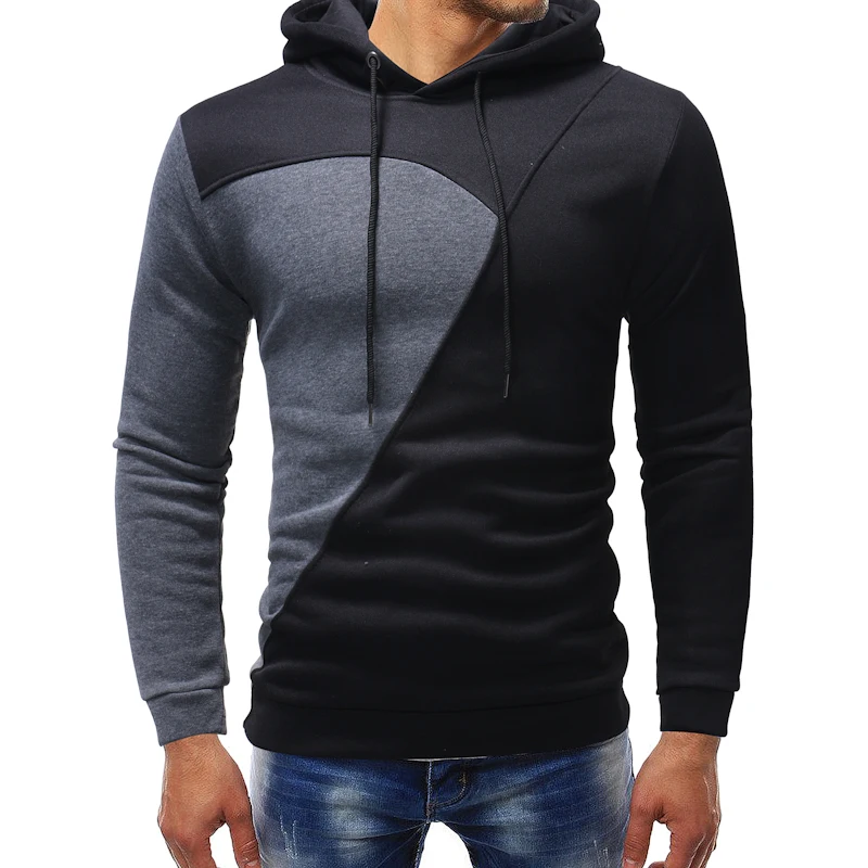 

Laamei Men Sweatshirt hoodie Autumn Winter Long Sleeve patchwork hoodie men streetwear Casual Loose Male Sweatshirt Top sudadera