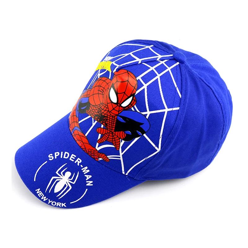 Disney Anime Cute Spiderman Kids Hats For Boys Girls Summer Autumn Baby Baseball Cap Children's Hip Hop Sun Hat Child Visor Caps 4