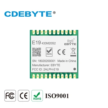 

Ebyte E19-433M20S2 SX1278 LoRa 433dBm 20dBm 100mW IoT Long Range SPI rf Module Sub 1GHz Small Size LoRaTM Wireless Transceiver