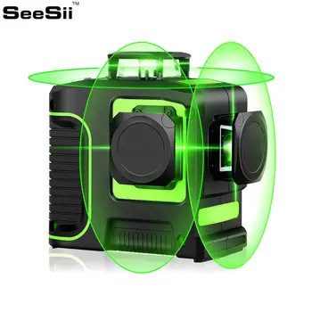 

Green Laser Level 12 Lines 3D Level Self-Leveling 360 Horizontal And Vertical Cross Super Powerful Green Laser Level