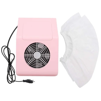 

ABVP Nail Dust Collector, Nail Vacuum Cleaner, 40W Nail Art Manicure Tool Nail Art Suction Machine Nail Dust Cleaner for Profess