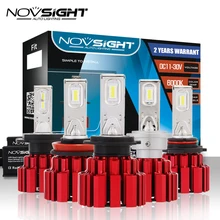 NOVSIGHT H4/9003/HB2 Hi/короче спереди и длиннее сзади) луч D1 H7 H11 9005 9006 светодиодный автомобилей головной светильник s 13600LM 90 Вт светодиодный туман светильник лампы 6000K