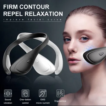 

Face Slim V-Line Electric Face Massager EMS Tightening Machine Rechargeable Lift Up Cheek Chin Neck Strap Beauty Delicate Facial