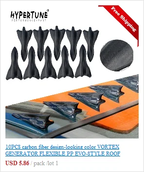 ENET Universel Aileron de Requin Aile Spoiler de Toit pour kit Générateur de Vortex Evo Style Becquet de Coffre pour 10 x 