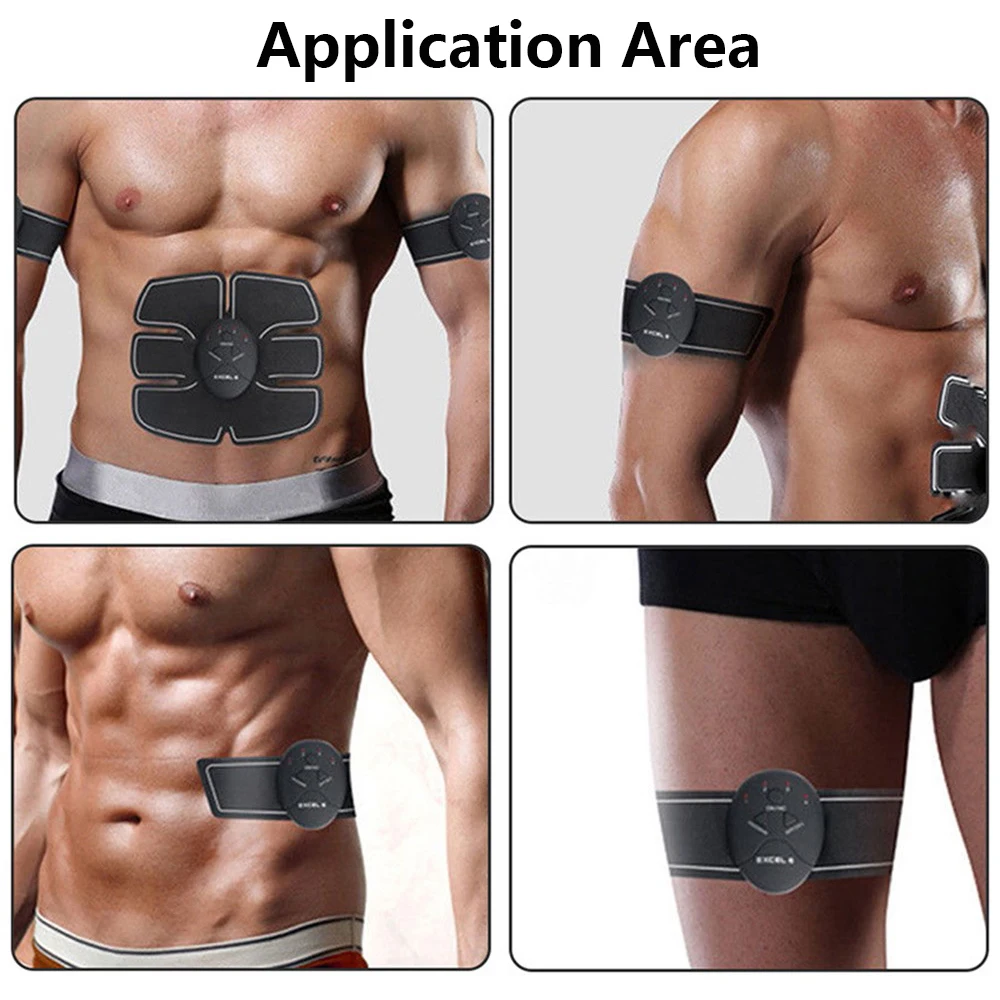Abdominal Muscle Trainer Stimulator Body Slimming Machine Muscle Exerciser Training Tool Fat Burning Massager Fitness Equipment