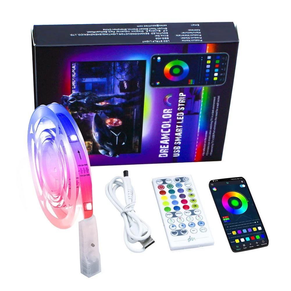 Smart Magic Light LED Strip Remote Or APP Control Lighting Effects With 8  Modes Music Rhythm Mode For Home Party Luminous Decor