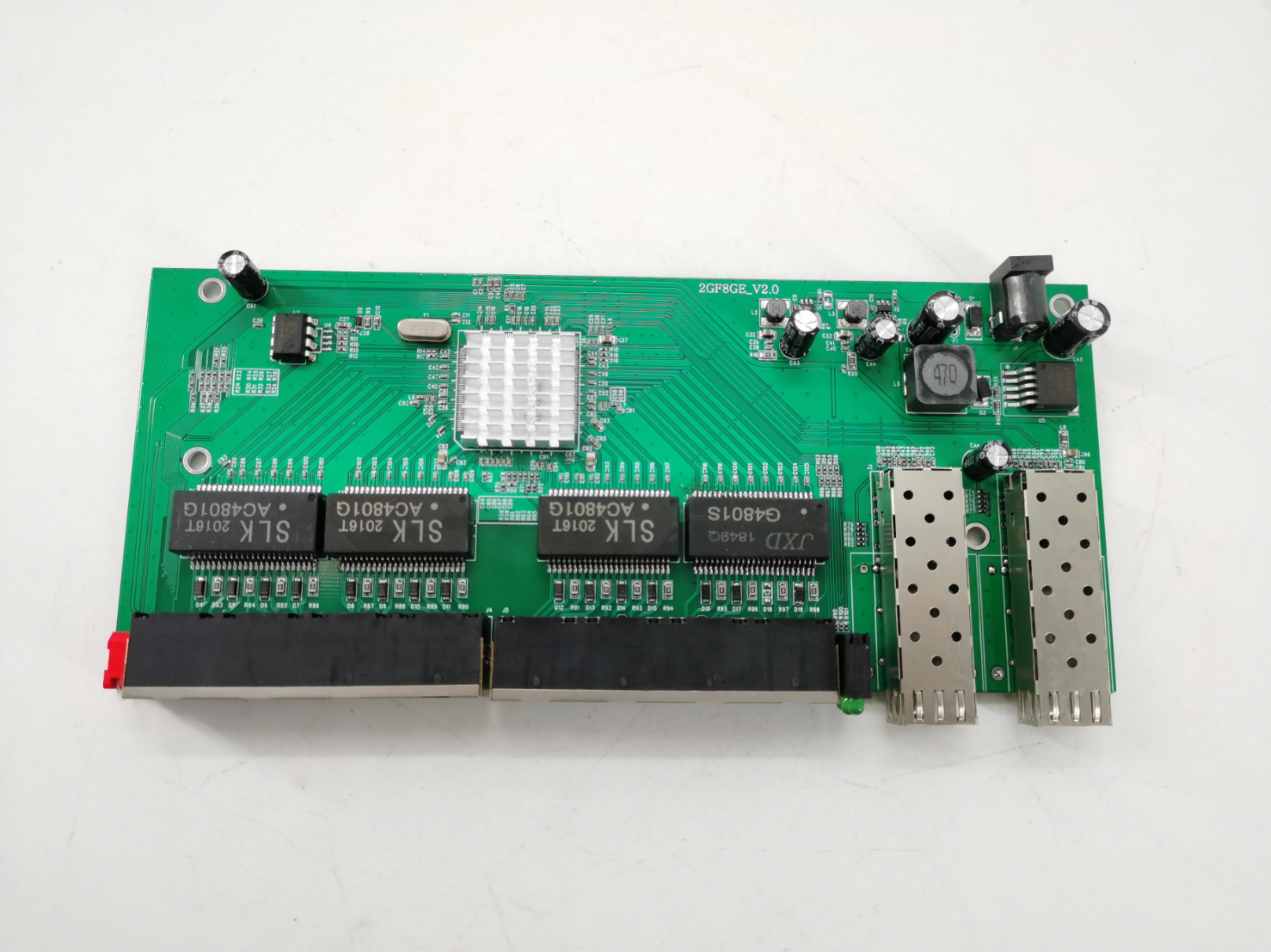 Wanglink-Reverse POE Switch, 8 Port, Full Gigabit, 2 SFP Port, RPOE PCBA