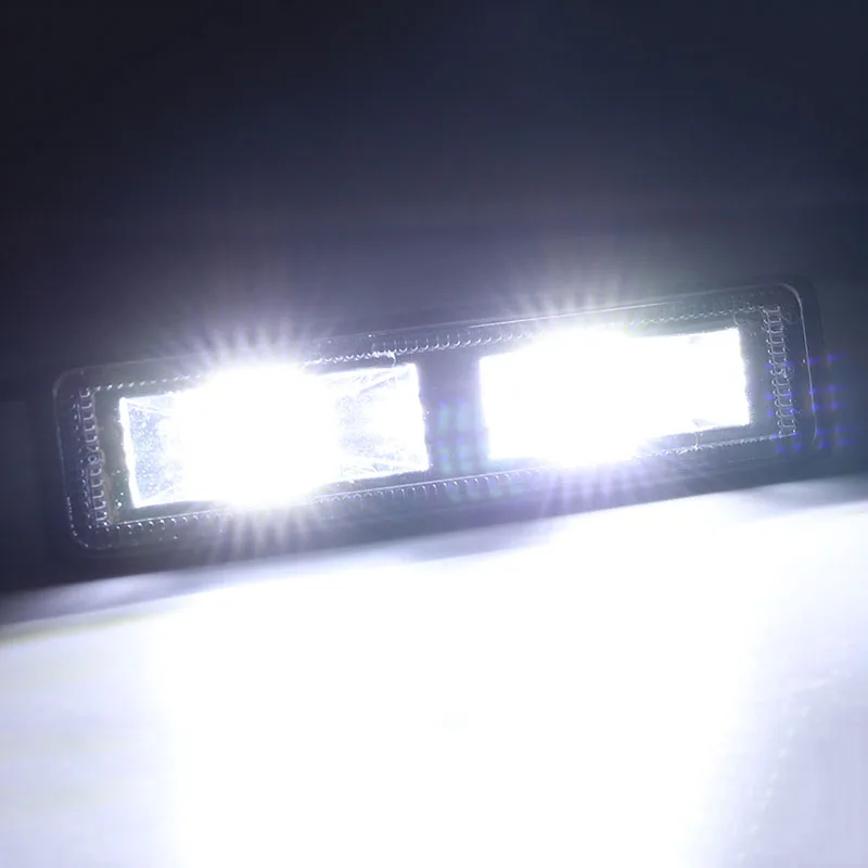 2x6500 K белый 48 Вт 16LED рабочий светильник прожектор для внедорожника для вождения противотуманных фар