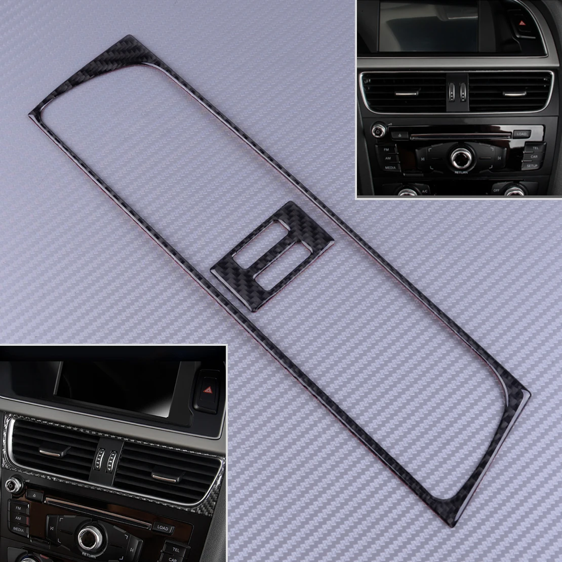 

DWCX Carbon Fiber Style Console Air Conditioner Outlet Vent Cover Trim Mouldings Fit for Audi A4 A5 Q5 2013 2014 2015 2016