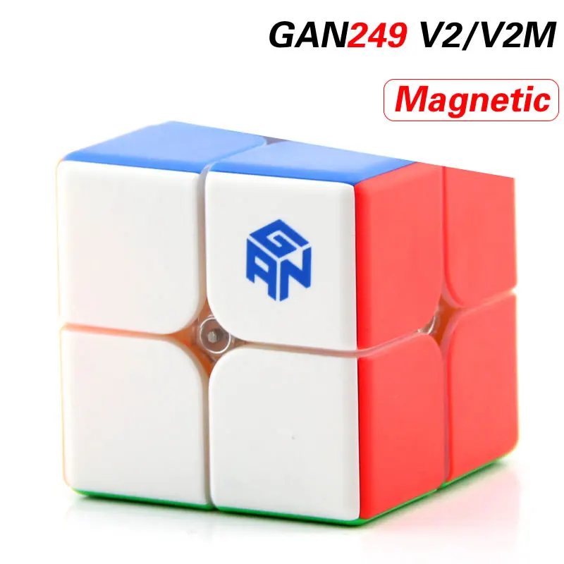 Высокое качество Ган 249 v2 M Магнитный 2x2x2 магический куб 2x2 GAN249 Скорость головоломка Рождественский подарок идеи детские игрушки для детей