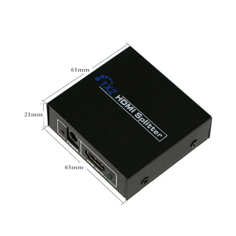 1X2 сплит 1 в 2 Выход Усилитель Full Hd 1080P видео Hdmi коммутатор Hdcp Hdmi переключатель Сплит-тер двойной дисплей для Hdtv Dvd Ps3 Xbox