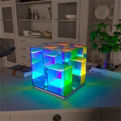 Lampe de Table LED style magicien, USB, lumière à intensité variable, luminaire décoratif moderne, idéal pour une Table basse, une Table de chevet, un bureau ou une chambre à coucher 