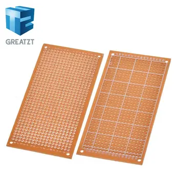 

10pcs Single Side Wholesale universal 5x10cm Solderless PCB Test Breadboard Copper Prototype Paper Tinned Plate Joint holes DIY