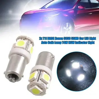 

2x T11 BA9S Xenon 5050 5SMD Car LED Light Auto Bulb Lamp T4W H6W Indicator Light