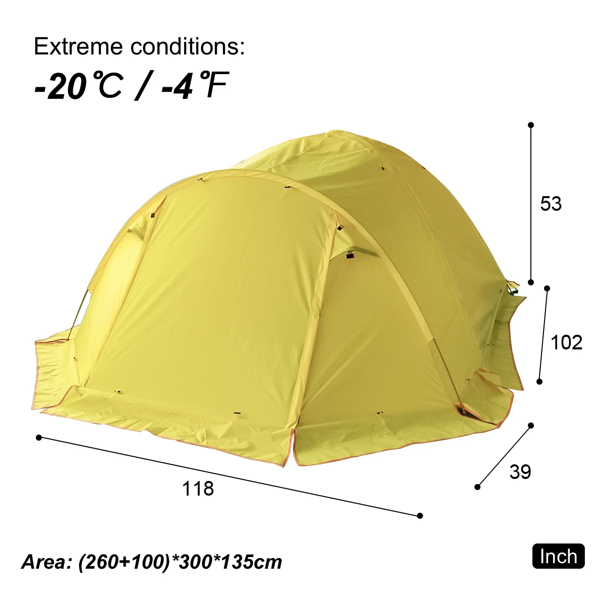 Pandaman-Tear Resistant Camping Tent, Windproof Light, 210T, Plaid Polyester, PU3000mm, 4-6 Person with Snow Skirt