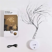 LED Night Light Mini Christmas Tree Copper Wire Garland Lamp 6