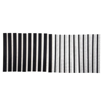 

10 x Single Row Male and Female 40 Tiller Header 2.54 mm Black