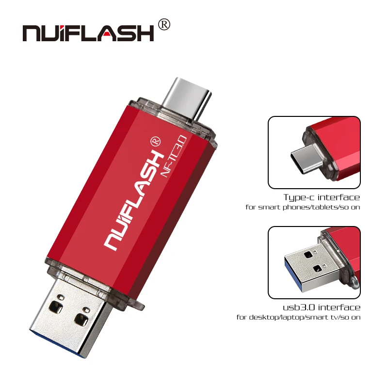 Высокоскоростной флеш накопитель USB 3 0 type c флешка с usb ключом 64 ГБ 32 16 128 драйвер