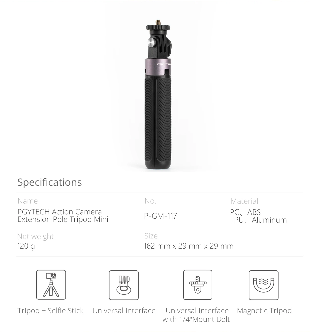 polvo tripé insta360 go 2 osmo ação selfie vara