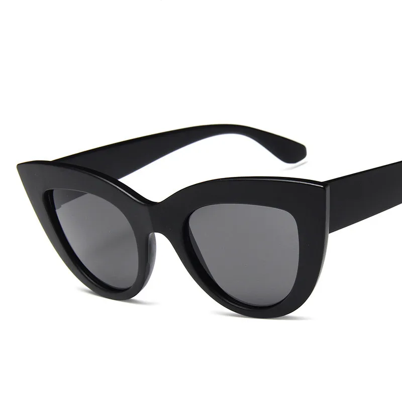 1 шт. кошачий глаз солнцезащитные очки Женские винтажные Круглые Солнцезащитные очки с ободковой оправой Вдохновленный Круглый Круг водительские очки - Название цвета: 1