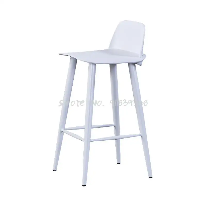 Ins Net Red Bar Chair Pink Stool Modern Simple Iron Leisure Home Bookholder High Northern Europe | Мебель