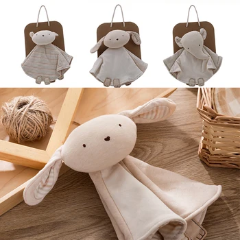 

Baby Infant Preferred Soft Soothing Puppet Appease Towel Organic Cotton Toys Calm Doll Safety Developmental Crib Stroller