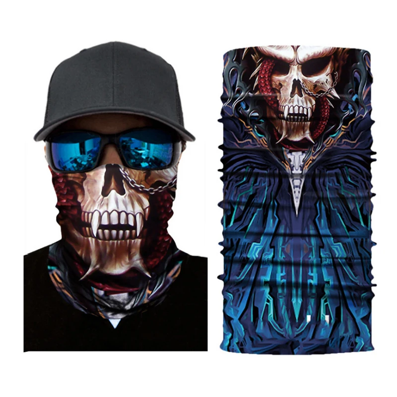 

Sunscreen Scarf Face Mask Polyester Bandana Cycling Neck Tube Seamless Bandana Summer Fishing Magic Scarf Skull Face Bandana