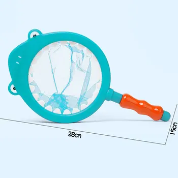 

Children Kids Swimming Toys Set Pick Up Fish Games Color Change Water Bath Fishing Net Bag Hot Sales