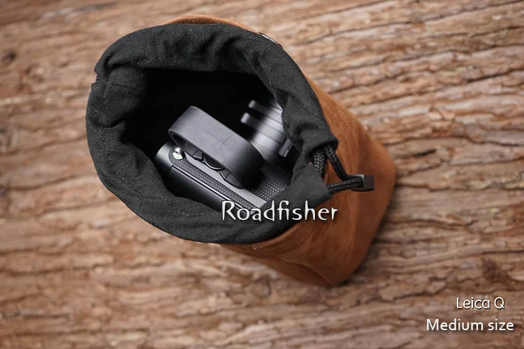 Leather camera bag pocket -10