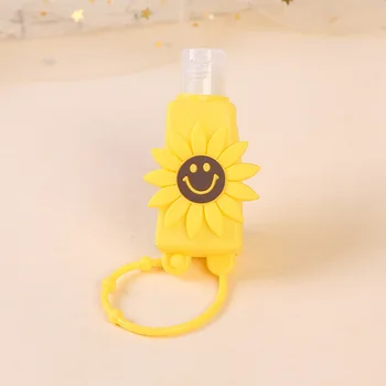

1Pcs 30ml Mini Cartoons Empty Bottle Portable Traveling Refillable Bottle ,with Silicone Protective Sleeve Flip Cap Bottle