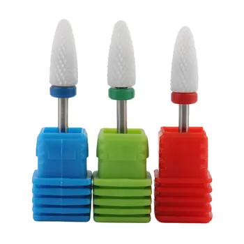 

1pc Ceramic Stone Nail Drill Bits Electric Mills Cutter For Machine Nail Drill Accessories Nail File Buffer Sanding Block