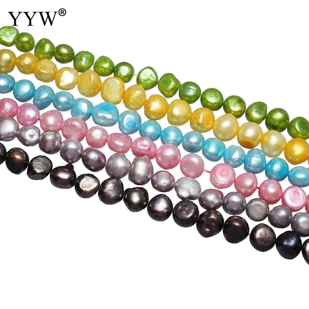 

Wholesale Cultured Baroque Freshwater Pearl Beads Nuggets 10-11mm 14.5inch/Strand 0.8mm Hole For Diy Bracelet Necklace Jewelry