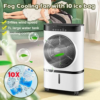 

Portable Air Conditioner 220V 7L Water Tank Mute Air Humidifier Cooler Timer Remote Control Mobile Air Conditioner Cooling Fan