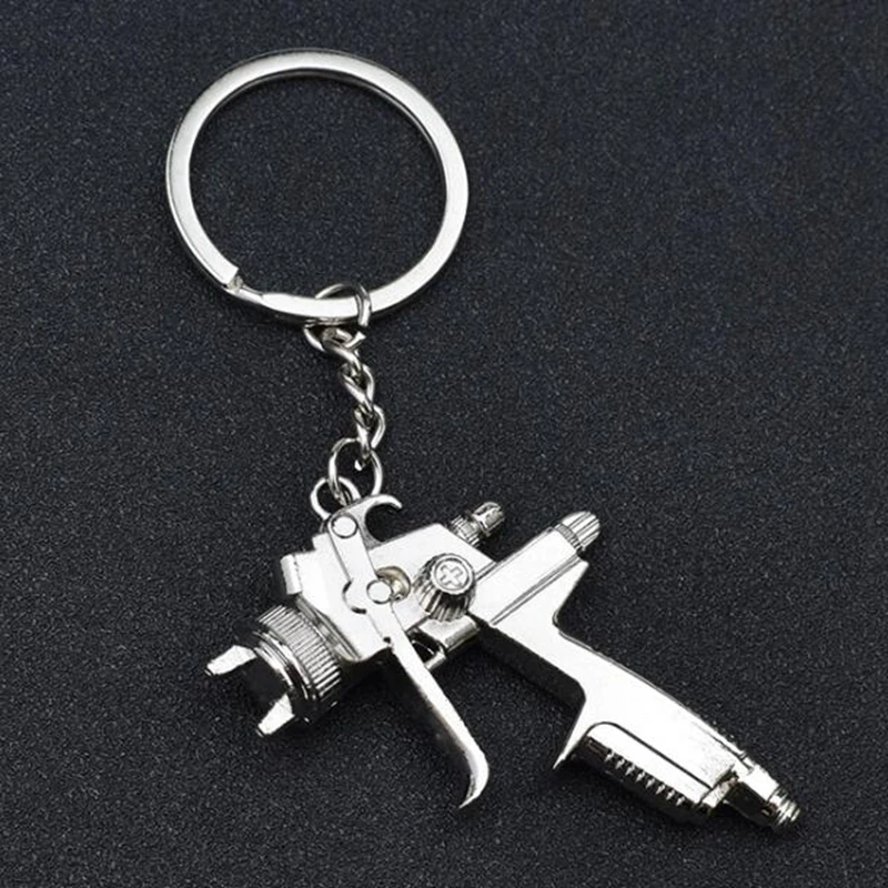 Details about   creative Pendants Keychain Painter Spray Gun ey Chains Key Ring Men Jewelry 