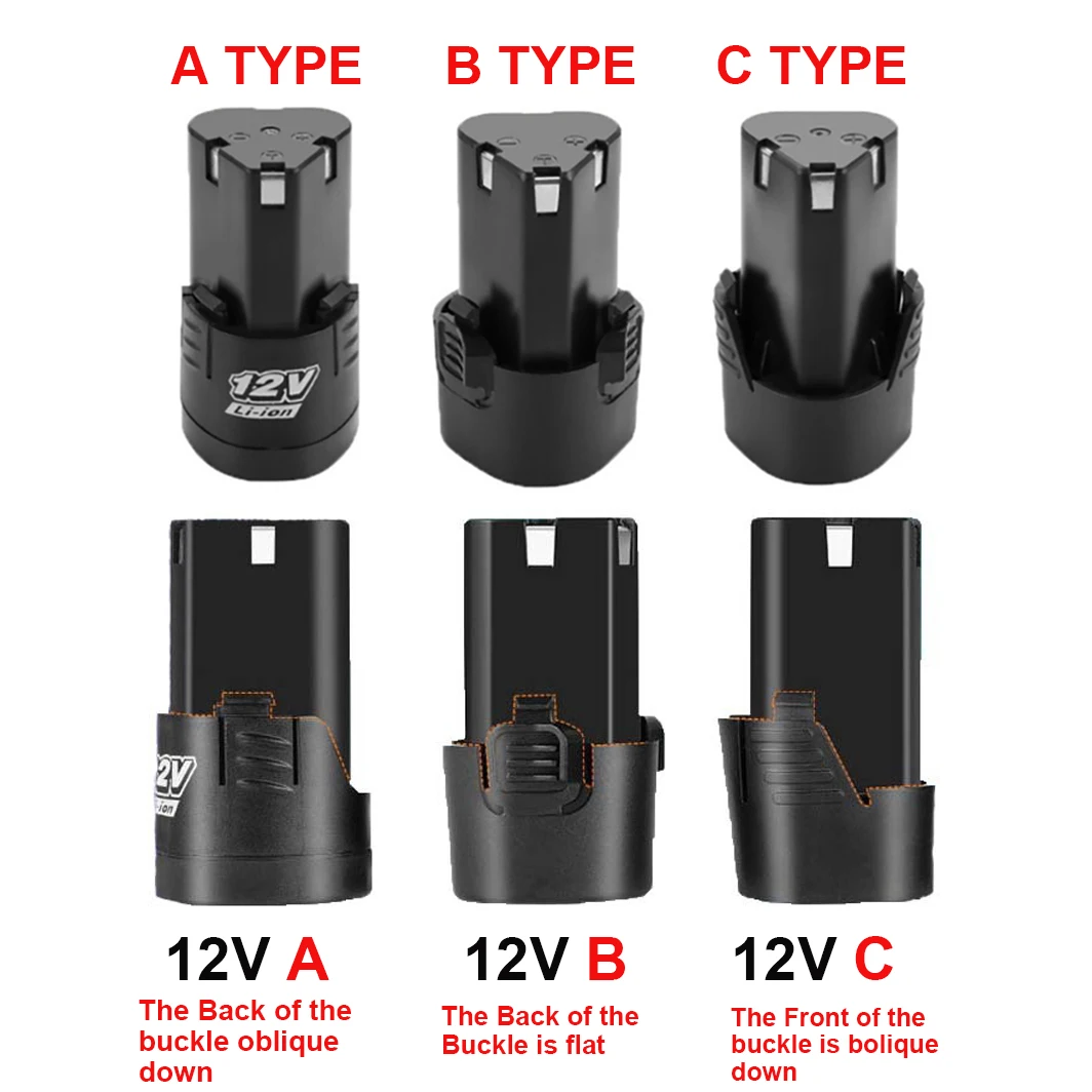 12V 18650 Lithium Li-ion Battery For Electric Cordless Screwdriver Electric Drill Battery Power Tools 3.7V power tool battery rechargeable lithium batteries