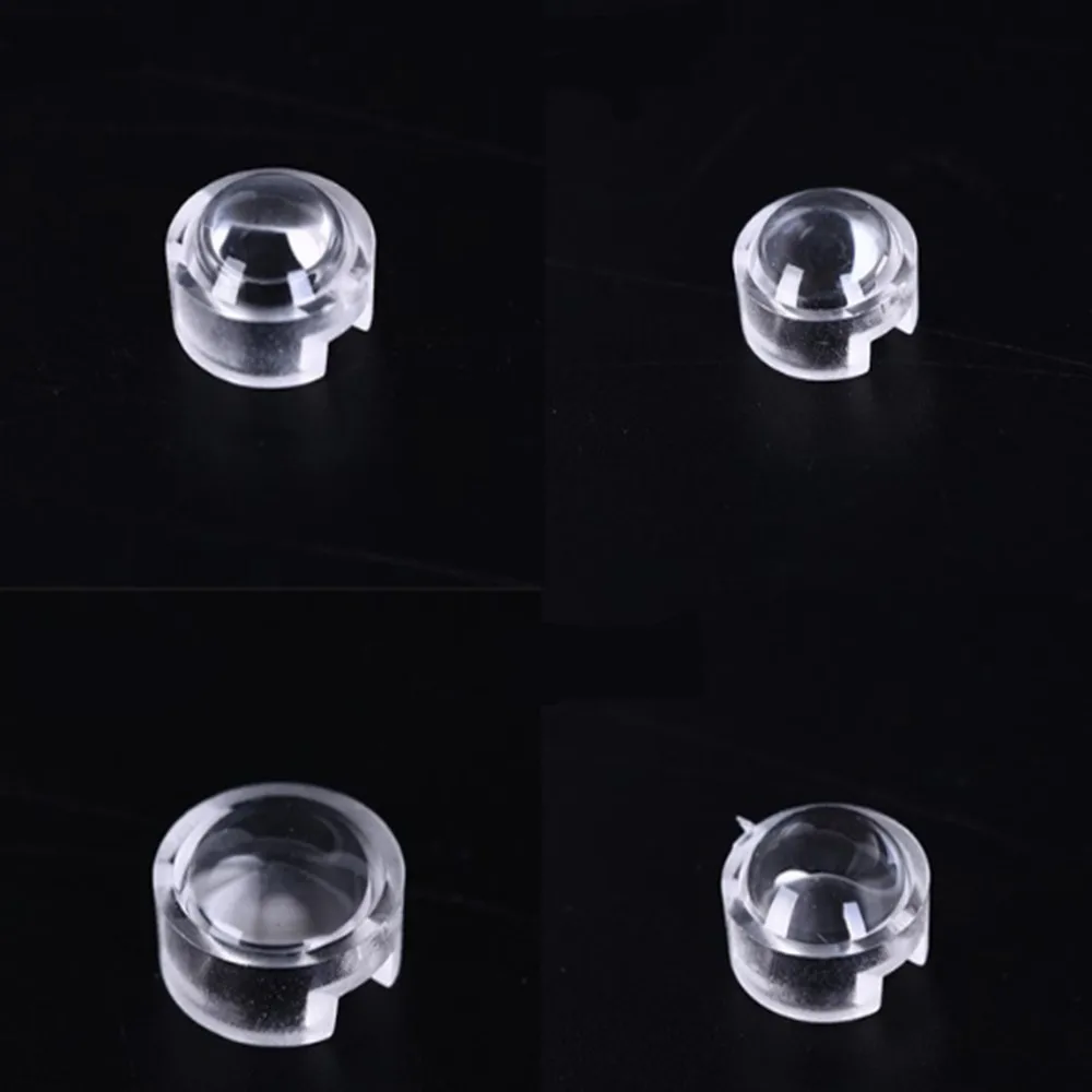 

406pcs/lot 13mm LED mini Lens 15 30 45 60 90 100Degree Needn't Holder 1W 3W synthetical IR LED Power lenses Reflector Collimator