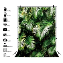 Yeele Tropical Palms Tree Leaves Baby Birthday Party Portrait Photocall Photo Background Photography Backdrops For Photo Studio