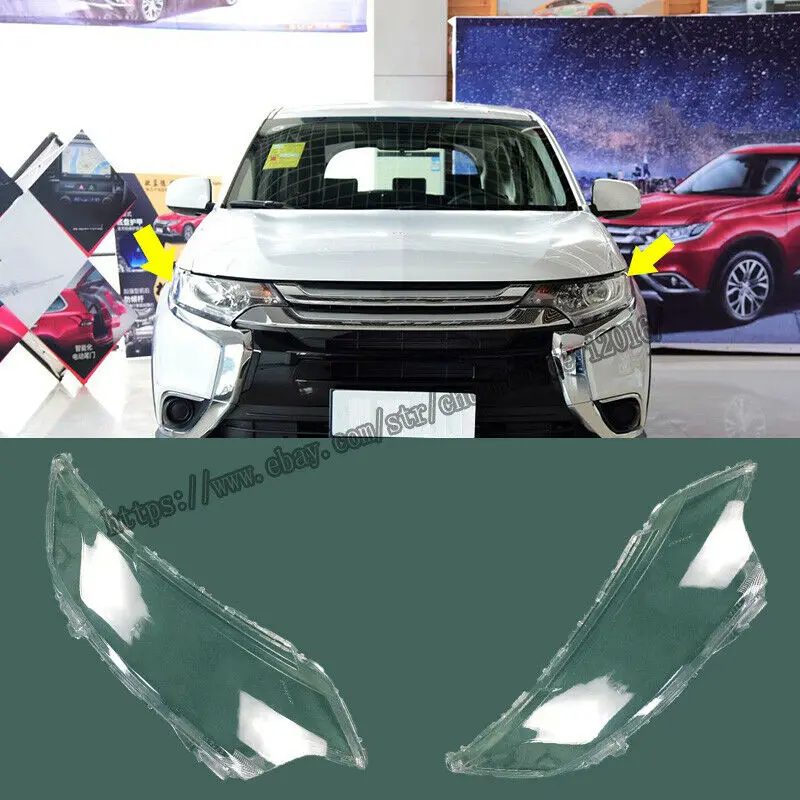 Для Mitsubishi Outlander- налобный фонарь крышка объектива правая и левая 2 шт. Автомобильные модификации автомобильные аксессуары