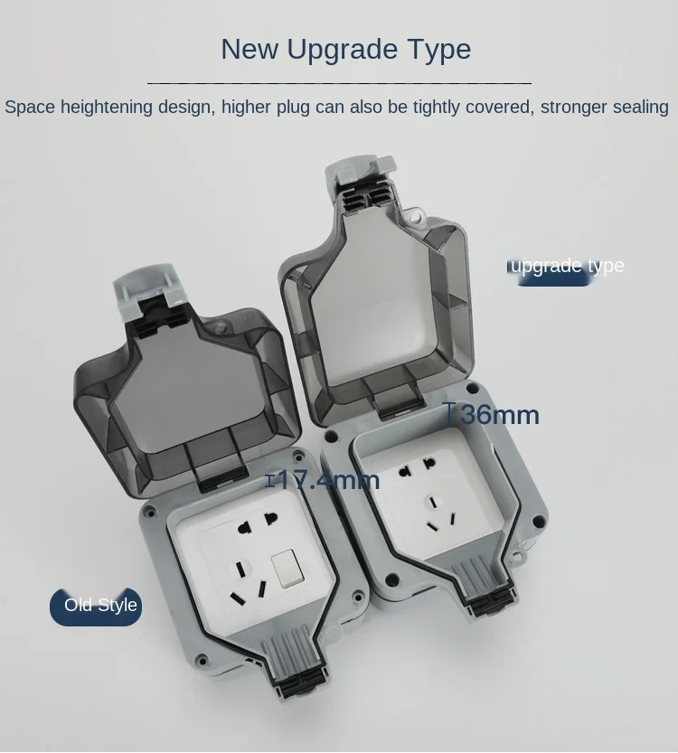 IP66 impermeável carregamento EU soquete, à prova