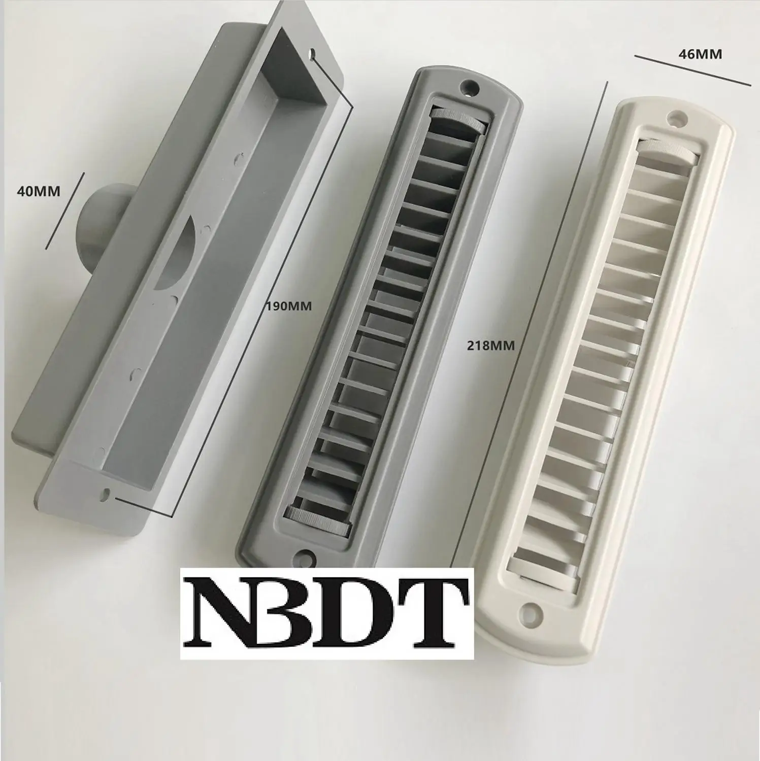 White Black Beige Grey Rectangle Air Duct Vent Outlet Dispenser A/C Adjustable RV Travel Trailer Car Caravan Dashboard Deflector