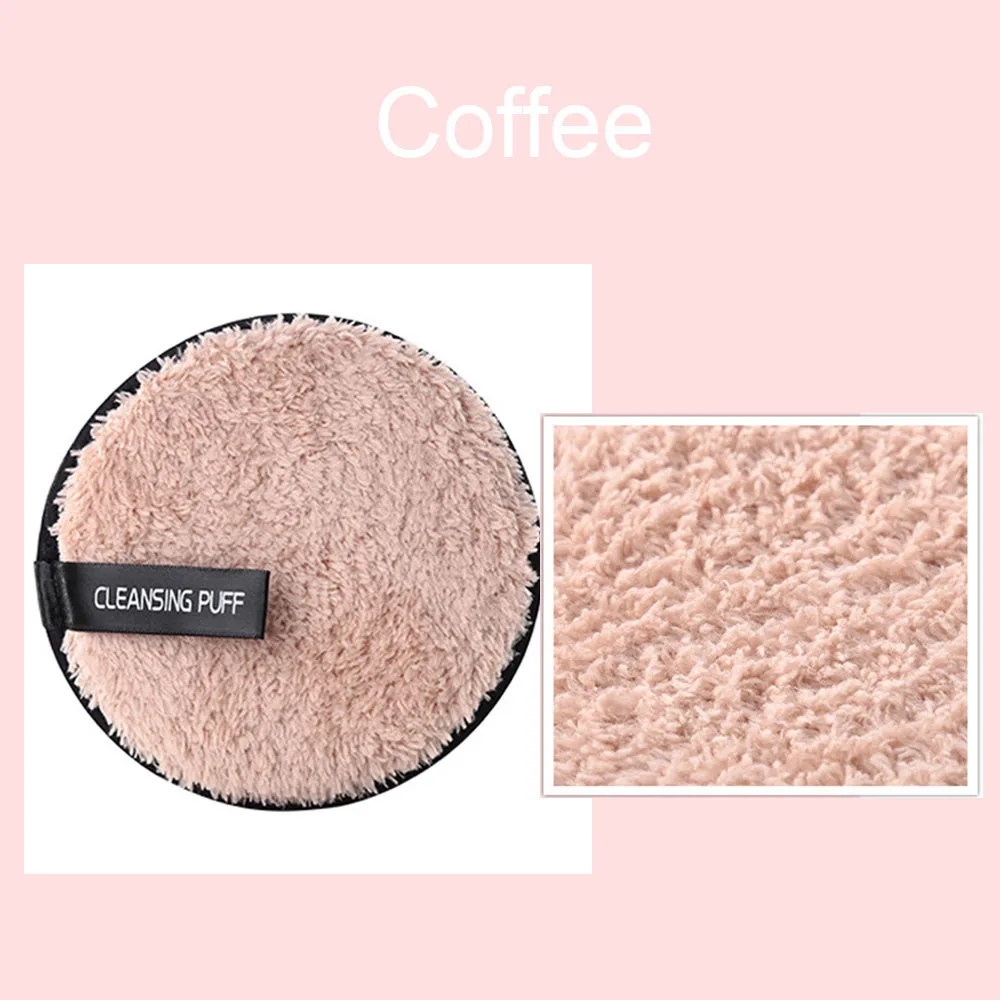 Coffee 1pcs 1/4/5/6/8/12 шт./компл. многоразовый мешок из бамбукового волокна; моющиеся патронов колодки средство для снятия макияжа с ватными тампонами Очищающая Подушечка Для лица инструмент - Цвет: Coffee 1pcs