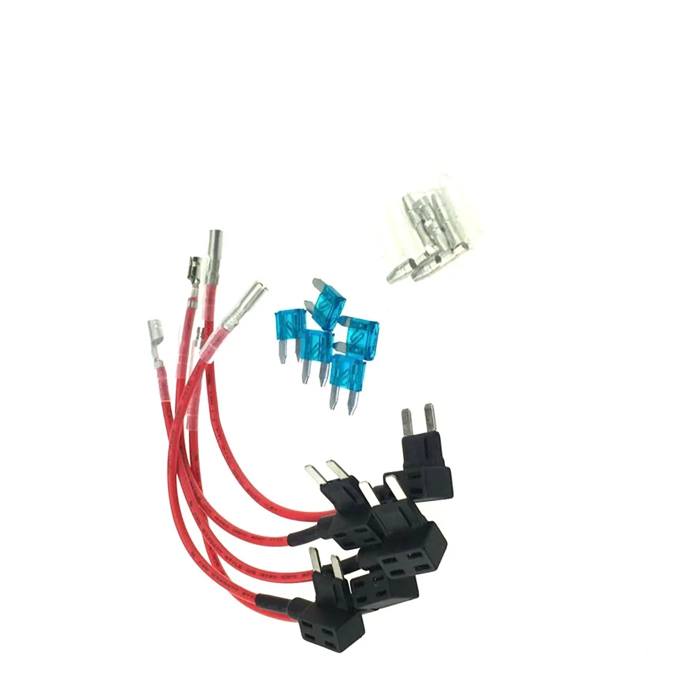 5Pcs 15A Add Circuit Mini Blade Fuse Box Holder ACS ATO ATC Piggy Back Tap
