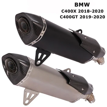 For BMW C400X 2018 2019 2020 Motorcycle Exhaust Muffler Tube Mid Tail Link Pipe Slip on C400GT 2019 2020