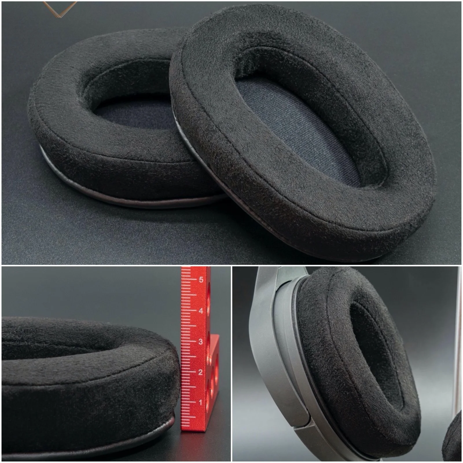 Micro Camurça Perfurado Fluxo de ar Almofadas de Ouvido Almofada para Sennheiser Hd650 Hd600 Hd580 Hd660s Hd565 Hd545 Fones de Ouvido Parte - Image 3